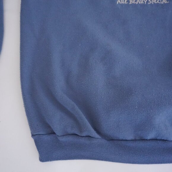 Vintage MCE Sportswear Blue Grandma Bear Teddy Graphic Sweatshirt Cotton XL - Picture 5 of 8